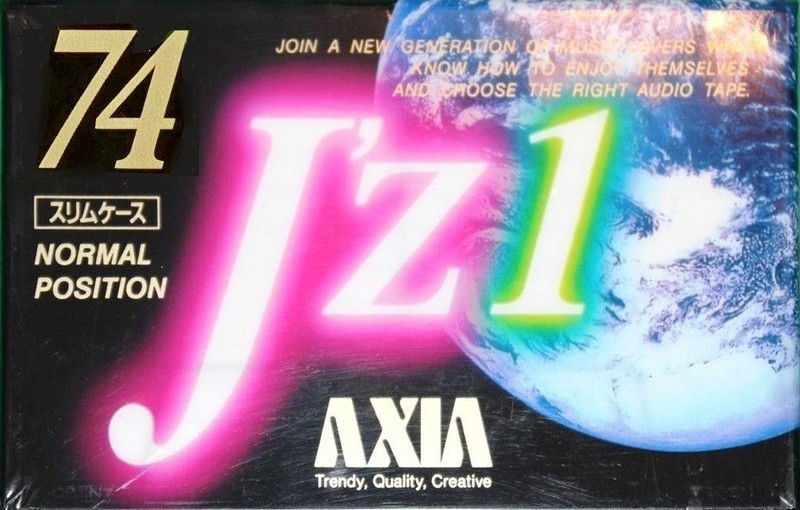 Compact Cassette AXIA J`z 1 74 "JZ1A 74" Type I Normal 1992 Japan