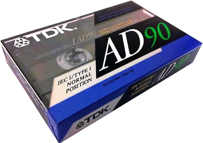 Compact Cassette TDK AD 90 "AD-90ES" Type I Normal 1990 Europe