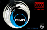Compact Cassette Philips EL 1903 60 "01" Type I Normal 1963 Europe
