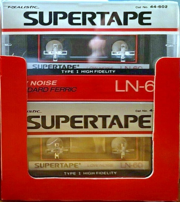 Compact Cassette SUPERTAPE LN 60 "44-602" Type I Normal 1988 USA