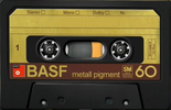 Compact Cassette BASF 60 "Metall pigment SM cassette" Type IV Metal 1977 Germany
