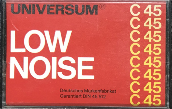 Compact Cassette Universum 45 Type I Normal 1978 Europe