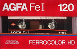 Compact Cassette AGFA Ferrocolor HD 120 "Fe I" Type I Normal 1982 Europe