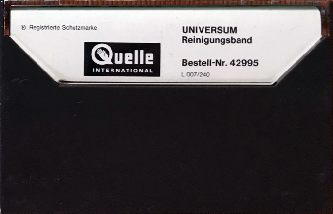 Compact Cassette Universum Cleaning Cassette 1972 Europe