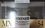 Compact Cassette Maxell MX 54 Type IV Metal 1990 Japan
