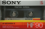 Compact Cassette Sony HF 90 Type I Normal 1983 Europe