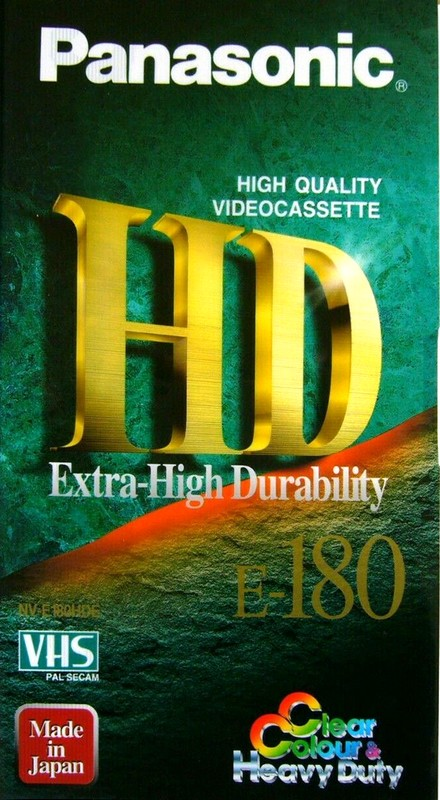 VHS, Video Home System Panasonic HD 180 "NV-E180HDE" Type I Normal Worldwide