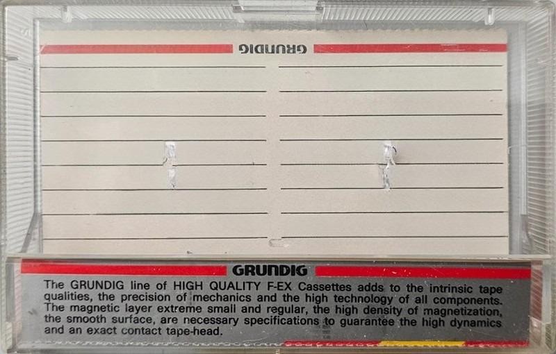Compact Cassette Grundig F-EX 90 Type I Normal 1980 Unknown Country