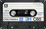 Compact Cassette Columbia 3H 60 Type I Normal 1976 Japan