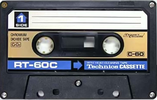 Compact Cassette Technics 60 "RT-60C" Type II Chrome 1974 Japan