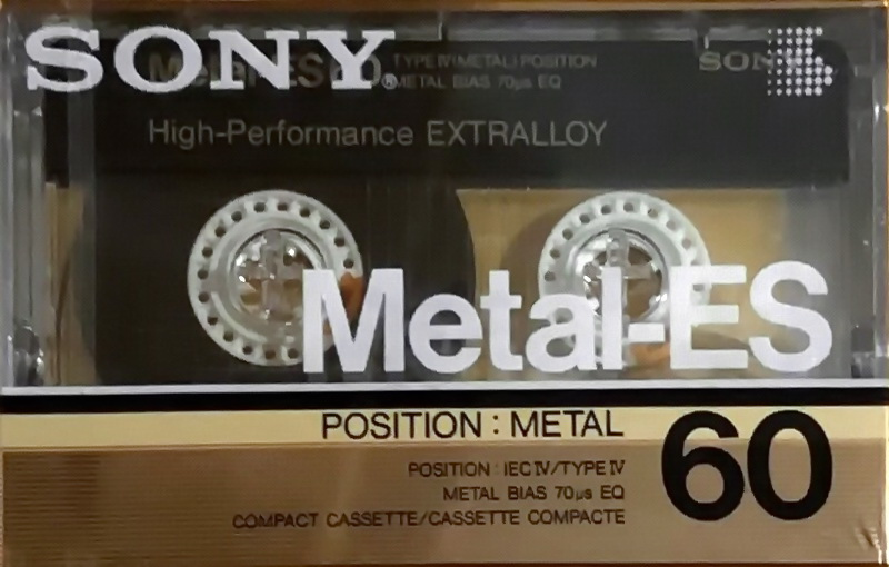 Compact Cassette Sony Metal-ES 60 Type IV Metal 1986 Europe