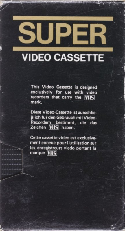 VHS, Video Home System Super 180 Type I Normal Europe