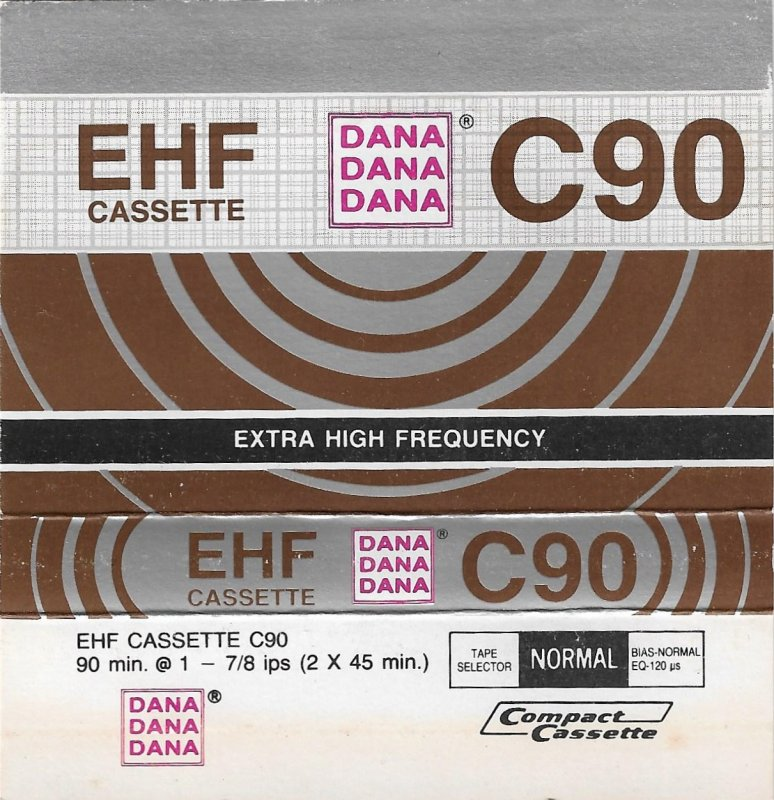 Compact Cassette Dana 90 "EHF" Type I Normal Yugoslavia
