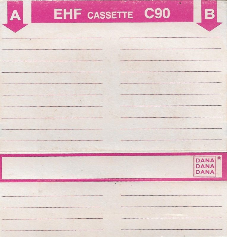 Compact Cassette Dana 90 "EHF" Type I Normal Yugoslavia
