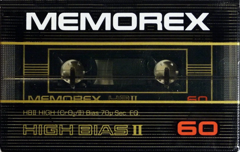 Compact Cassette Memorex High Bias II 60 Type II Chrome 1982 Europe