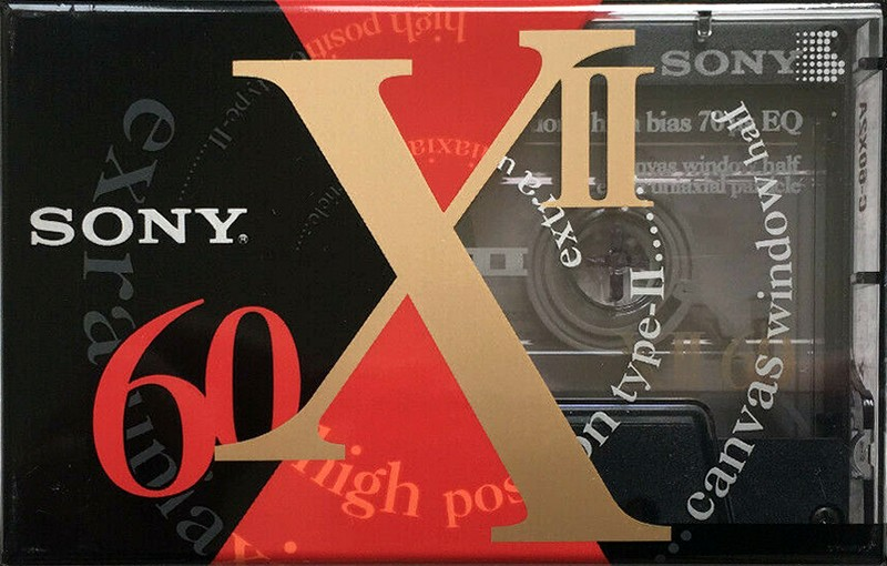 Compact Cassette Sony XII 60 "C-60X2A" Type II Chrome 1993 Japan