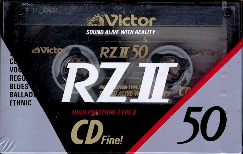 Compact Cassette Victor RZII 50 "RZ2-50N" Type II Chrome 1990 Japan