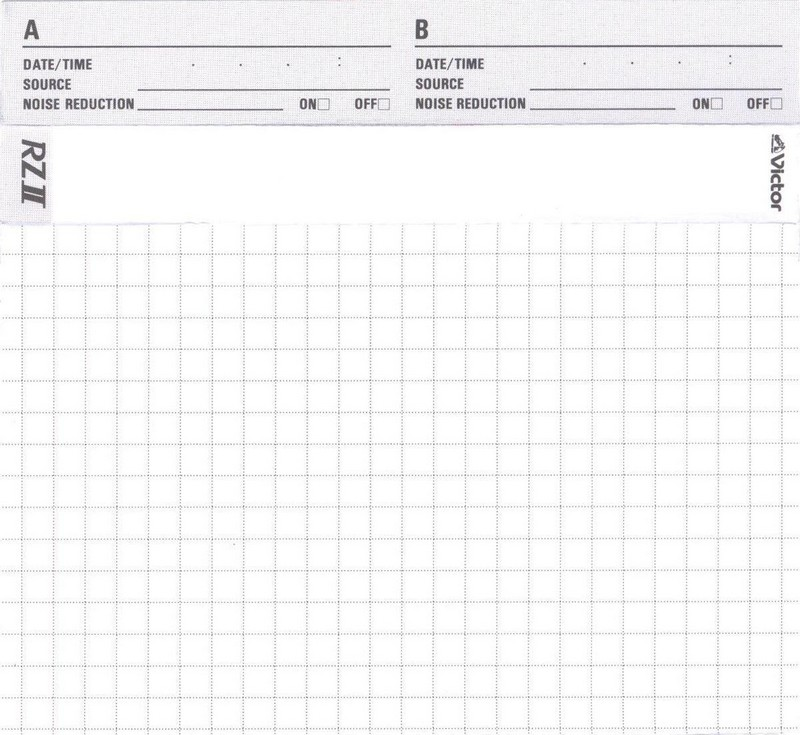 Compact Cassette Victor RZII 50 "RZ2-50N" Type II Chrome 1990 Japan
