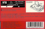 Compact Cassette Sony HF 90 Type I Normal 1990 North America