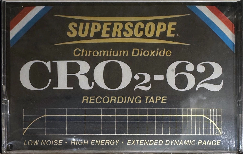 Compact Cassette Superscope CRO2 62 Type II Chrome 1975 USA