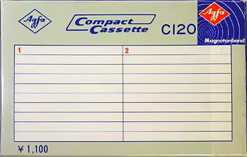Compact Cassette AGFA 120 Type I Normal 1968 Germany