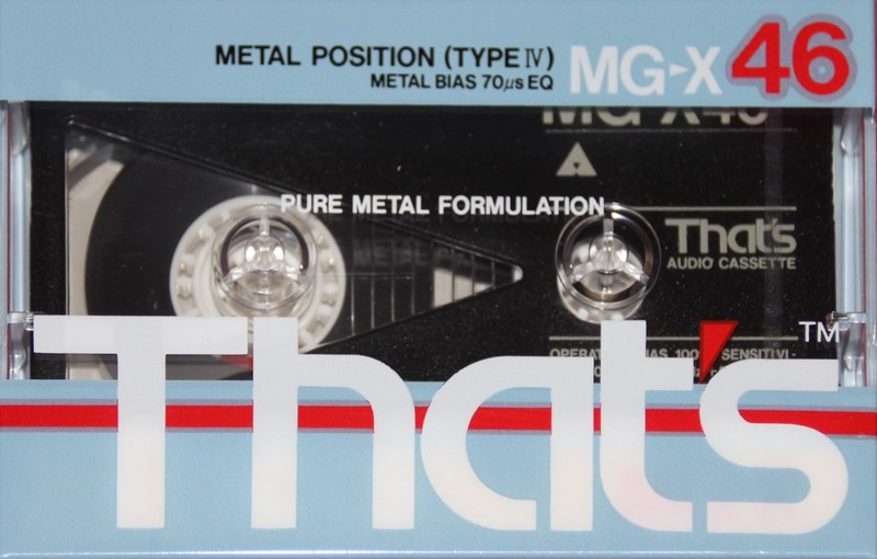 Compact Cassette Thats MG-X 46 Type IV Metal 1987 Europe