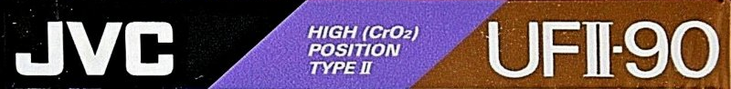 Compact Cassette JVC UFII 90 Type II Chrome 1990 North America