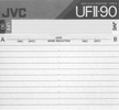 Compact Cassette JVC UFII 90 Type II Chrome 1990 North America
