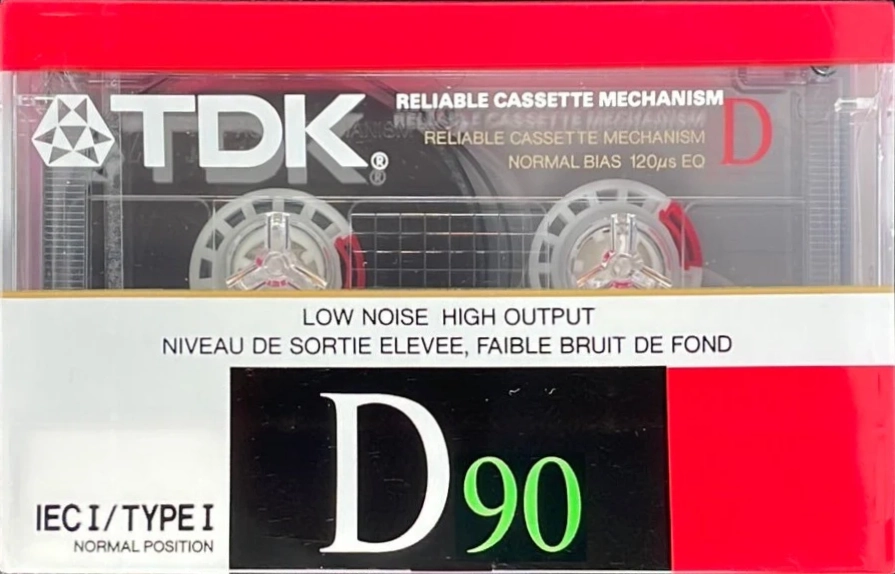 Compact Cassette TDK D 90 Type I Normal 1988 North America