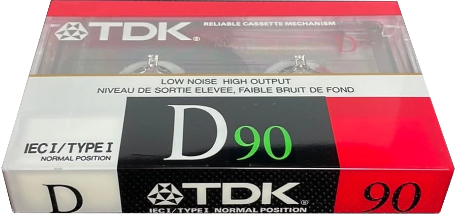 Compact Cassette TDK D 90 Type I Normal 1988 North America