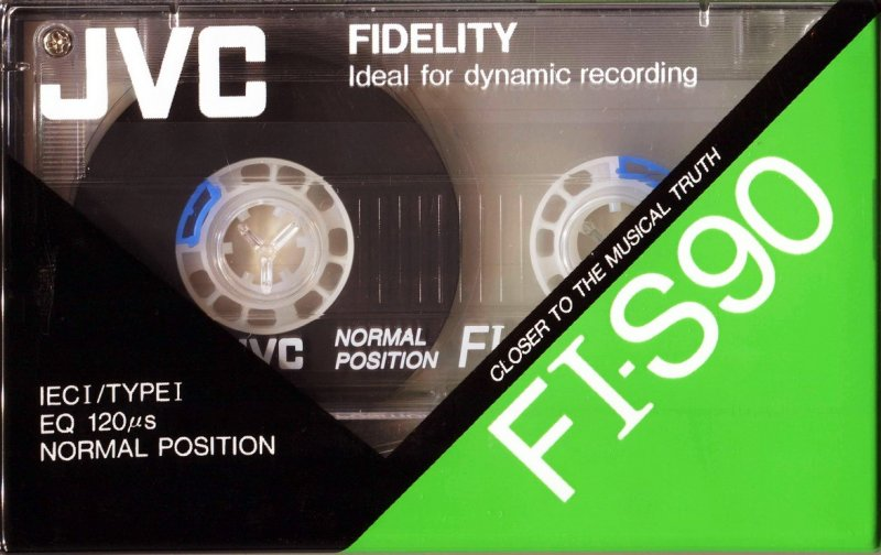 Compact Cassette JVC FI-S 90 Type I Normal 1990 North America