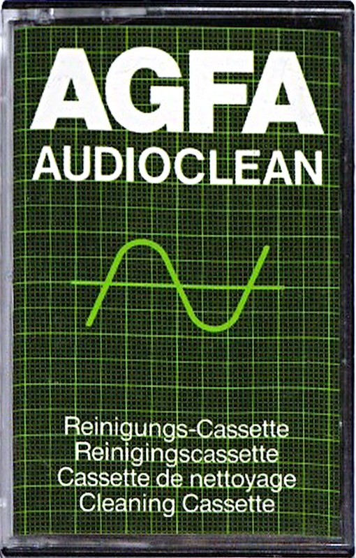 Compact Cassette AGFA "Audioclean" Cleaning Cassette 1980 Europe
