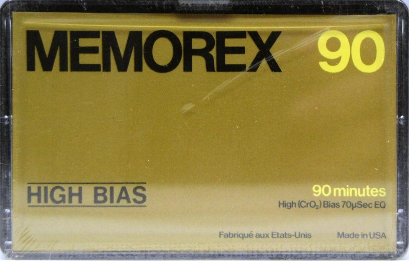Compact Cassette Memorex High Bias 90 Type II Chrome 1978 Canada, USA