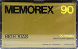 Compact Cassette Memorex High Bias 90 Type II Chrome 1978 Canada, USA