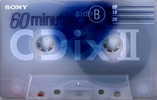 Compact Cassette Sony CDix II 60 "C-60CDX2F" Type II Chrome 1998 Japan