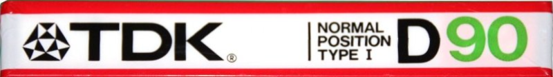 Compact Cassette TDK D 90 Type I Normal 1985 USA