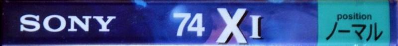 Compact Cassette Sony XI 74 "C-74X1B" Type I Normal 1994 Japan
