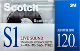 Compact Cassette Scotch S1 Live Sound 120 "S1-120 JM-0090-4295-4" Type I Normal 1993 Japan