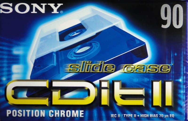 Compact Cassette Sony CDit II 90 Type II Chrome 1998 Europe