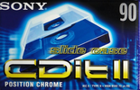Compact Cassette Sony CDit II 90 Type II Chrome 1998 Europe