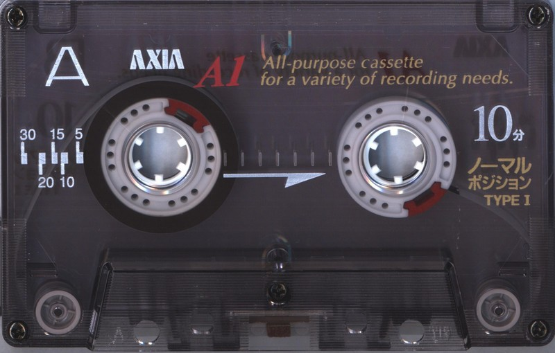 Compact Cassette AXIA A1 10 "A1SB 10" Type I Normal 1997 Japan