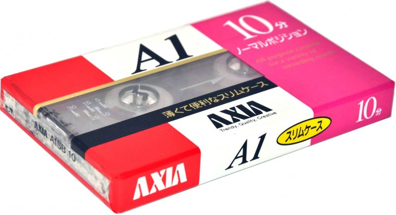 Compact Cassette AXIA A1 10 "A1SB 10" Type I Normal 1997 Japan