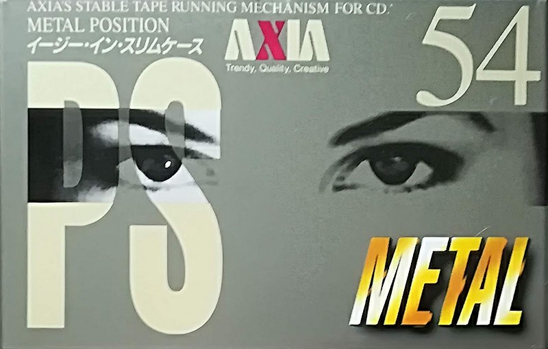 Compact Cassette AXIA PS-Metal 54 "PSMG 54" Type IV Metal 1995 Japan