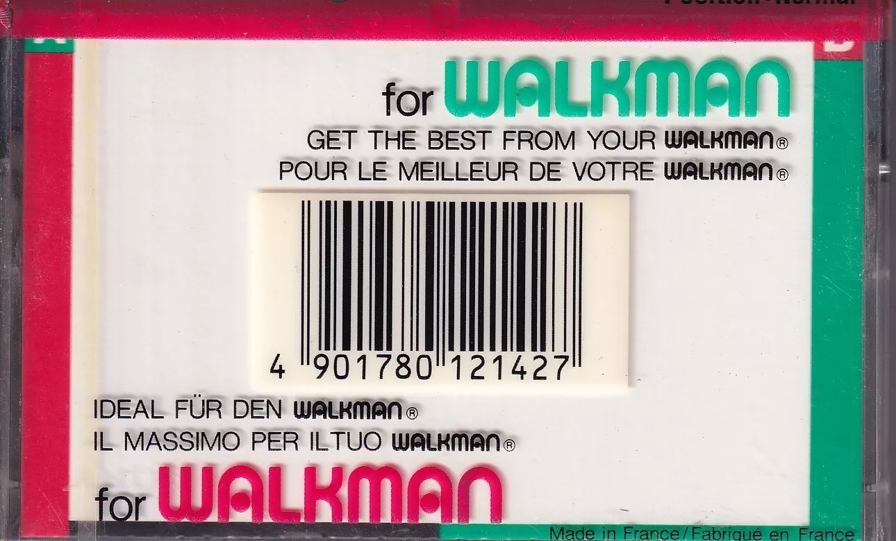 Compact Cassette Sony Walkman 100 Type I Normal 1989 Europe