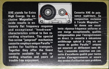 Compact Cassette Audio Magnetics XHE 90 Type I Normal 1979 USA