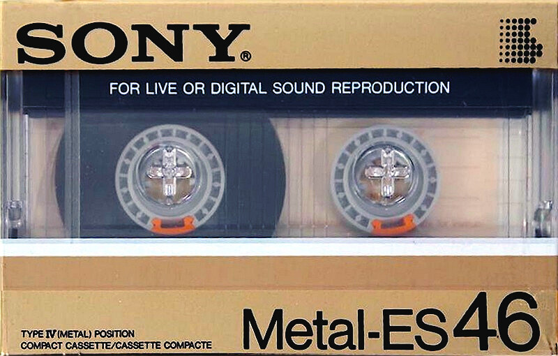 Compact Cassette Sony Metal-ES 46 Type IV Metal 1985 Europe