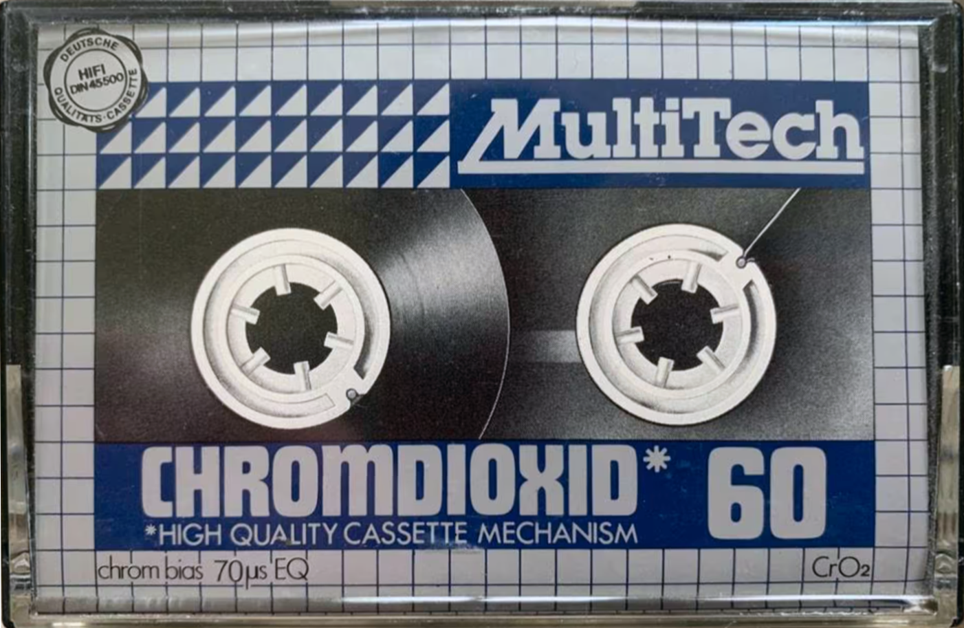 Compact Cassette MultiTech 60 Type II Chrome Germany