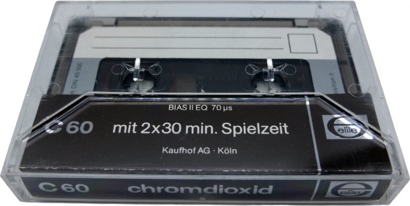 Compact Cassette Elite 60 Type II Chrome 1979 Germany