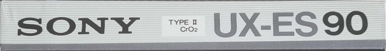 Compact Cassette Sony UX-ES 90 Type II Chrome 1986 Europe