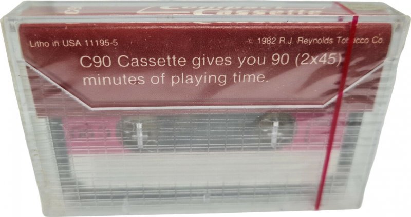 Compact Cassette Winston 90 "Litho in USA 11195-5" Type I Normal 1982 USA